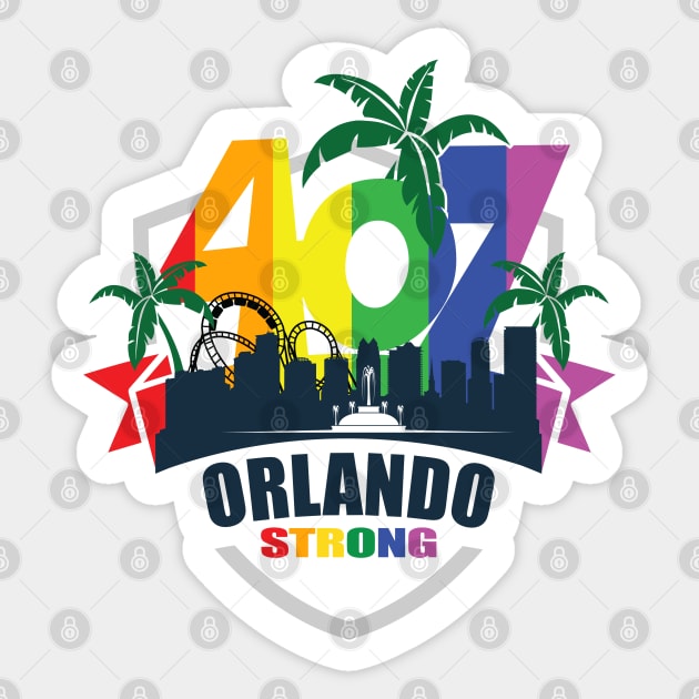 407 Orlando Strong with Pride Sticker by AssortedRealitee